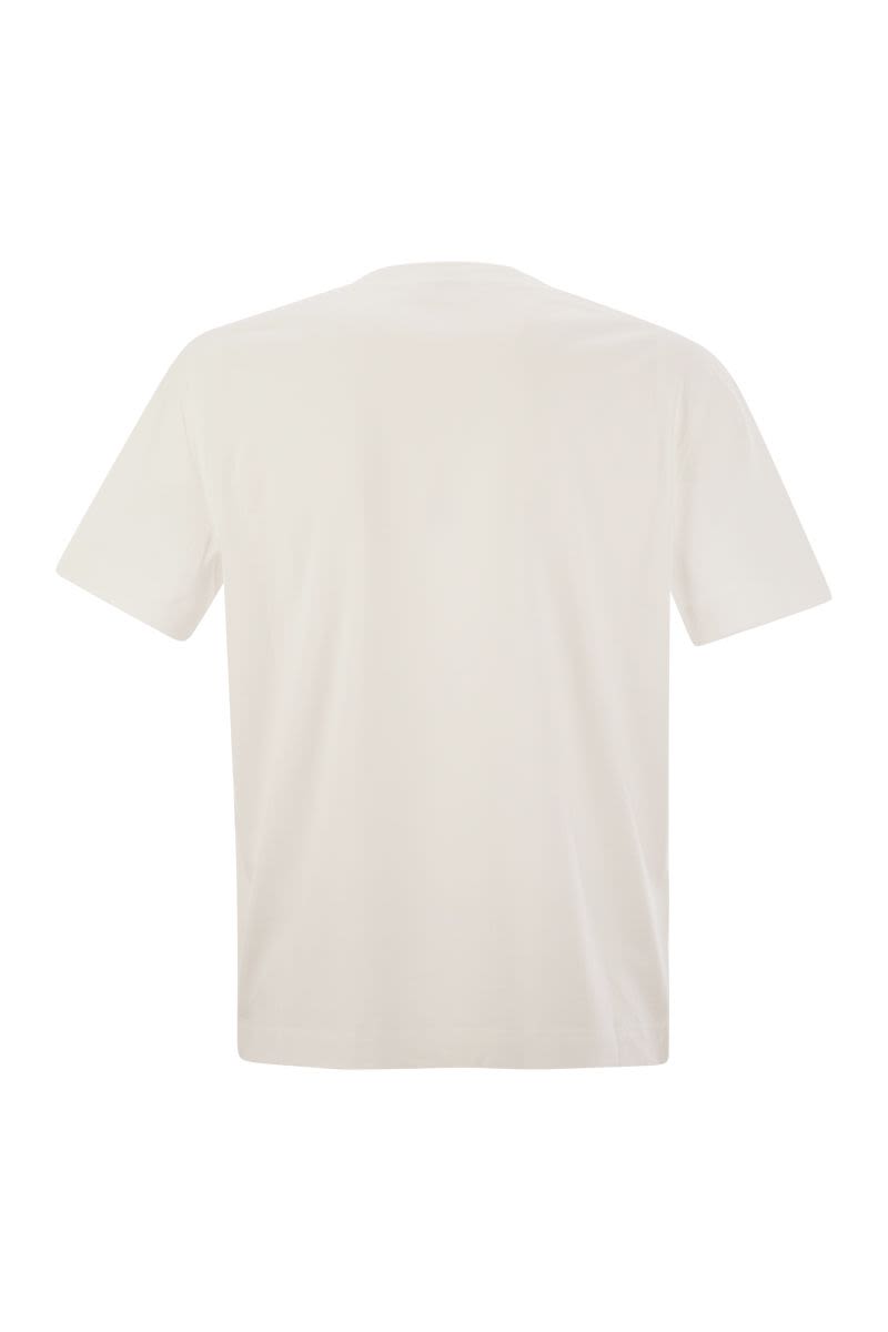 コットン ジャージ Tシャツ ウィズ シャイニー ポケット ディテール