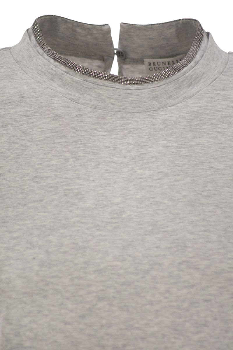 ストレッチ コットン ジャージ Tシャツ ウィズ プレシャス