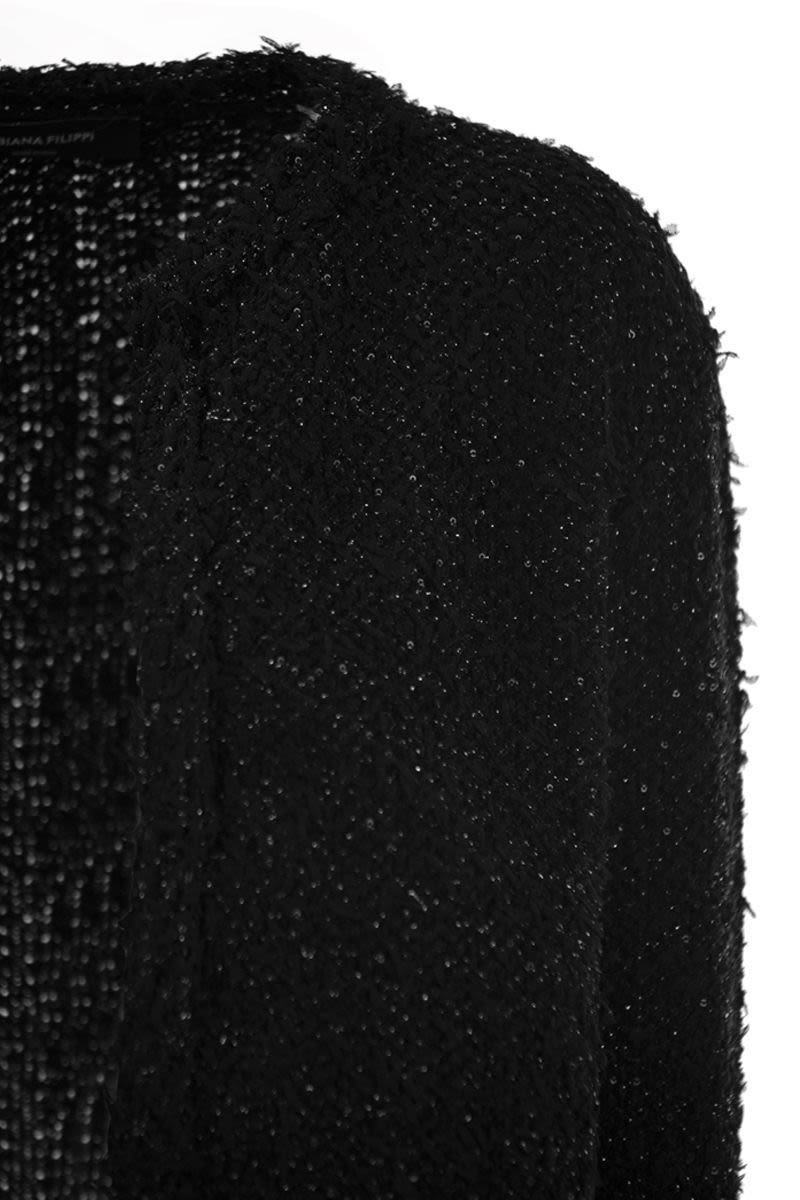 ジャケット FABIANA FILIPPI Women Outer MAD265F139L167 VR4 Black Fabiana Filippi/ファビアナ フィリッピ｜ヤーン カーディガン