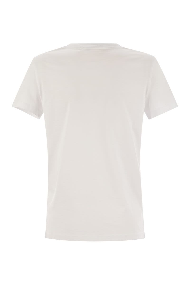 コットン Tシャツ ウィズ フロント プリント