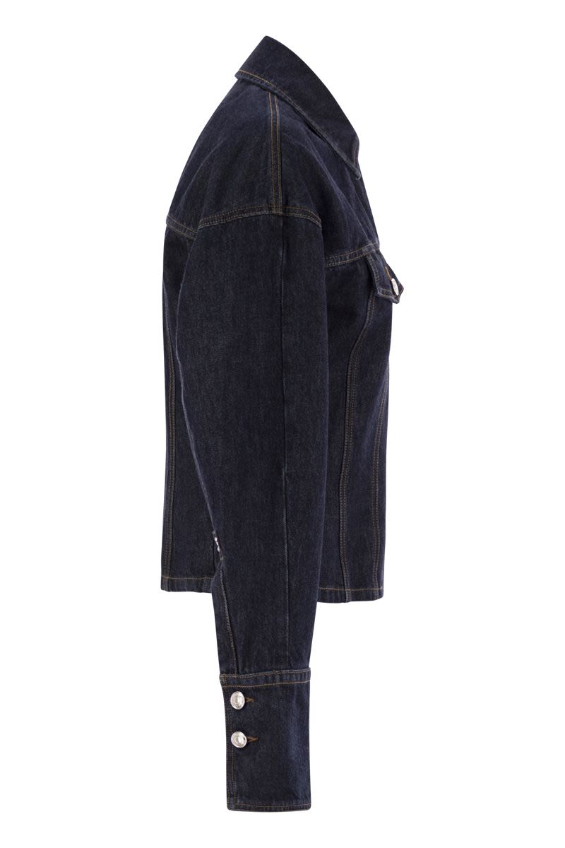 ジャケット SPORTMAX GANCE - Denim fitted jacket (2512041053600 001) Sportmax/スポーツマックス｜デニム フィット ジャケット