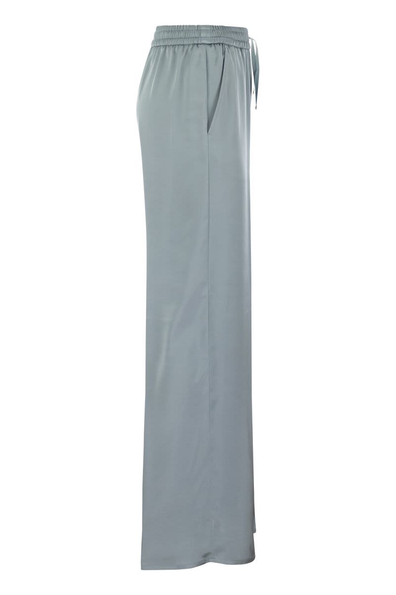 HERNO ワイトレックサテンハンツ PT000008D12506 9024 Herno/ヘルノ｜サテン トラウザーパンツ ウィズ エラスティック