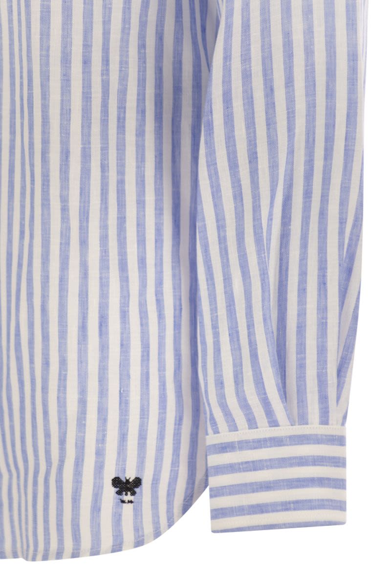 Max Mara/マックスマーラ｜ストライプ リネン シャツ