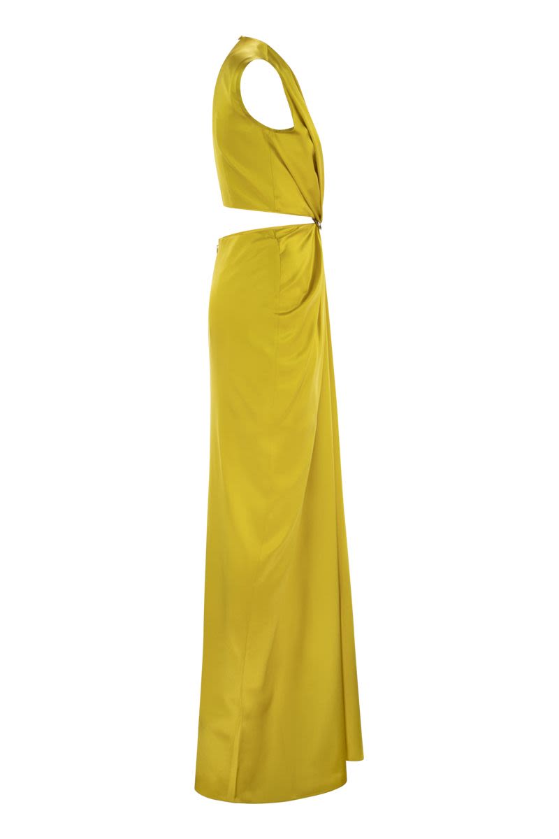 Max Mara/マックスマーラ｜シルク サテン アワーグラス ドレス