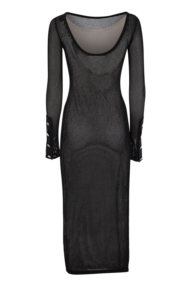 ロング メッシュ ドレス