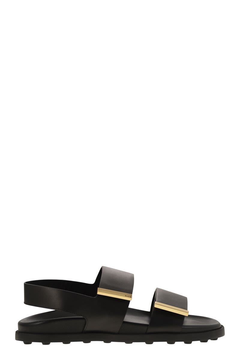 Tod's/トッズ｜サンダル ウィズ ツー レザー ストラップ