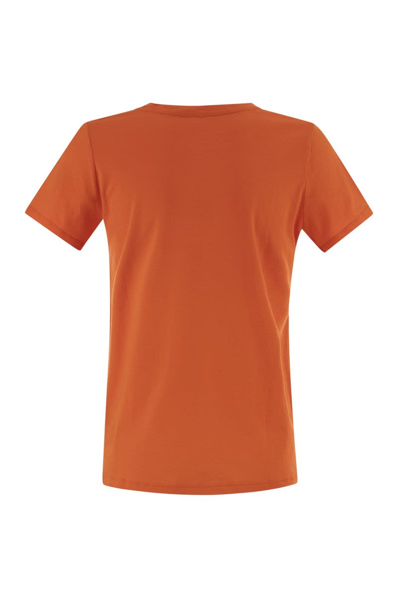 クルーネック ショートスリーブ コットン Tシャツ