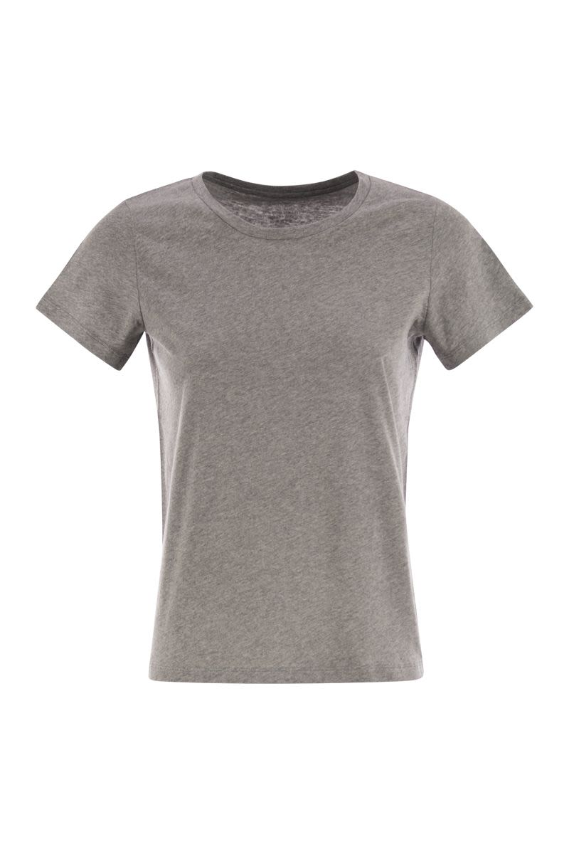 クルーネック ショートスリーブ コットン Tシャツ