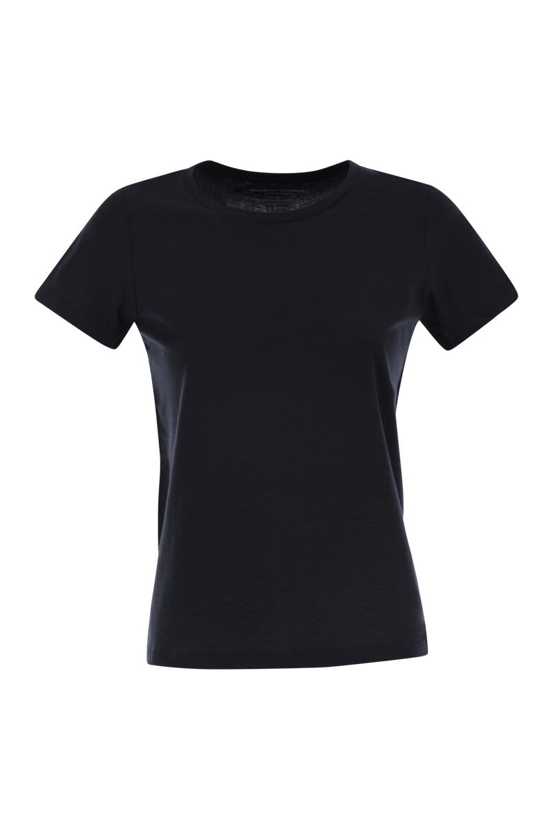 クルーネック ショートスリーブ コットン Tシャツ