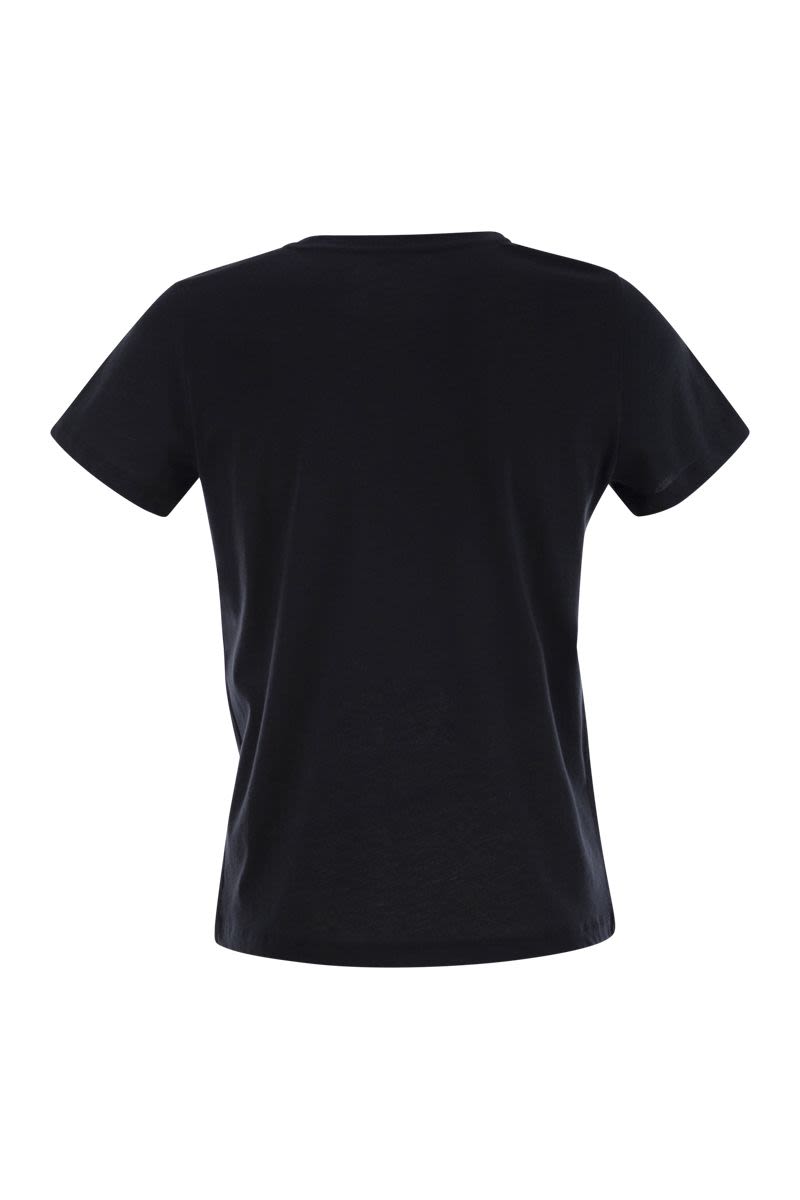 クルーネック ショートスリーブ コットン Tシャツ