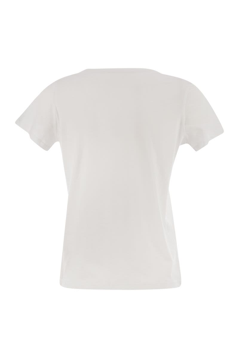 クルーネック ショートスリーブ コットン Tシャツ