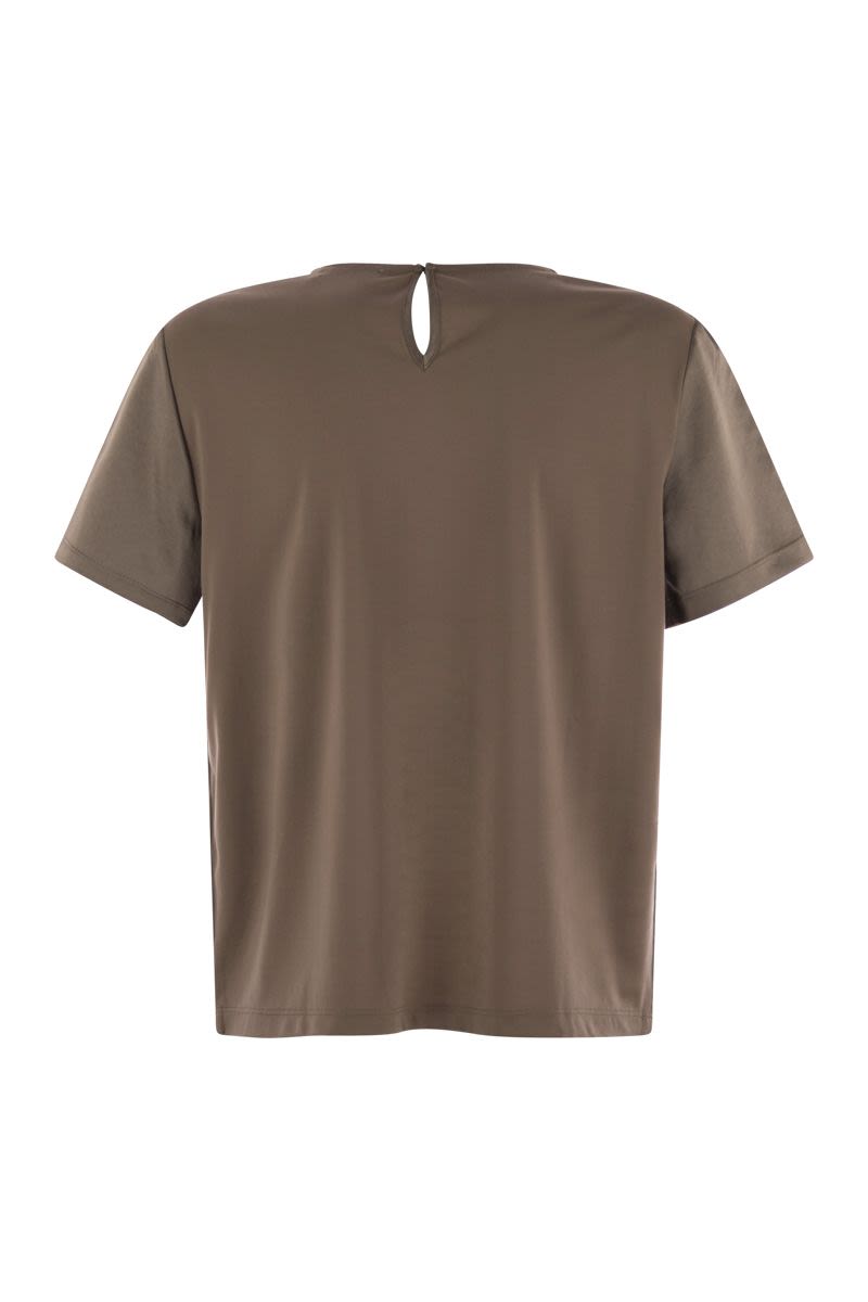 GILBERT サテン アンド ジャージ Tシャツ