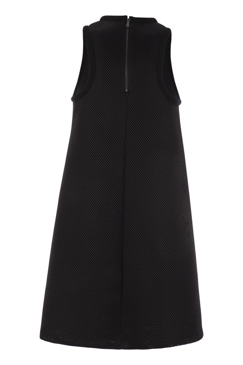 DIDONE テクニカル メッシュ フレア ドレス