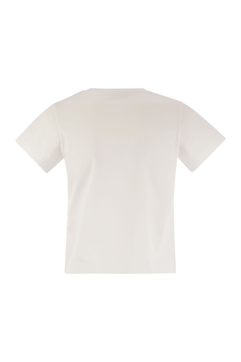 コットン Tシャツ ウィズ エンブロイダード ロゴ