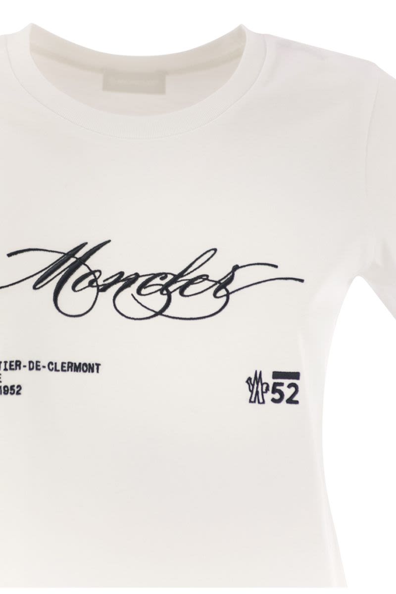 コットン Tシャツ ウィズ エンブロイダード ロゴ