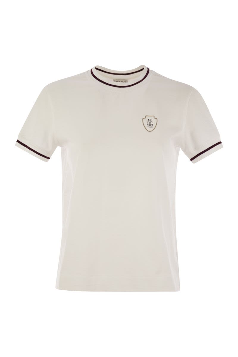 コットン ジャージ Tシャツ ウィズ ロゴ