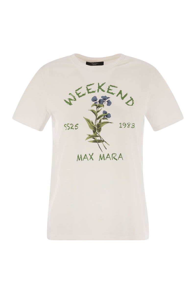 Max Mara/マックスマーラ｜コットン Tシャツ ウィズ プリント