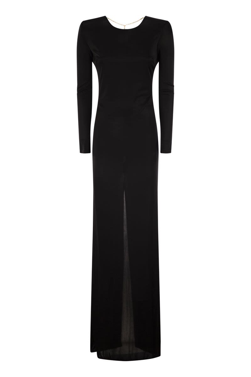 【ELISABETTA FRANCHI】ジャージーレッドカーペットドレス Elisabetta Franchi/エリザベッタ フランキ｜レッド カーペット