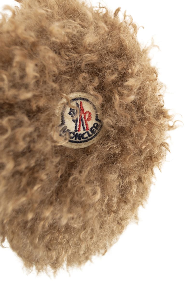 Teddy-effect fleece-lined earmuffs