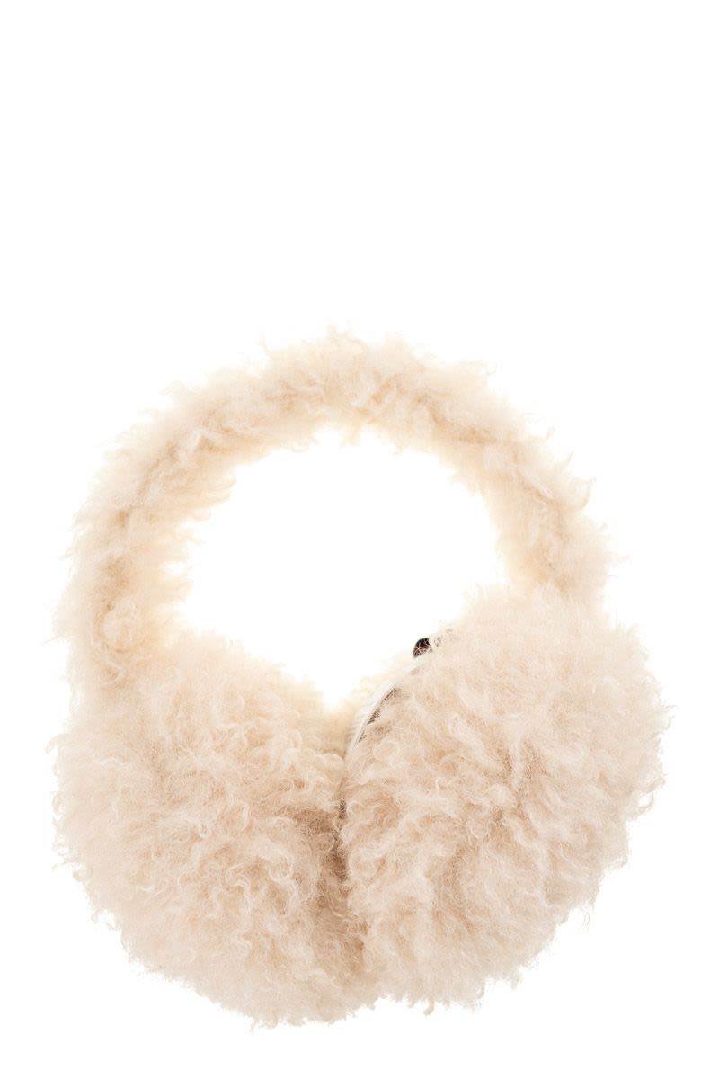 Teddy-effect fleece-lined earmuffs