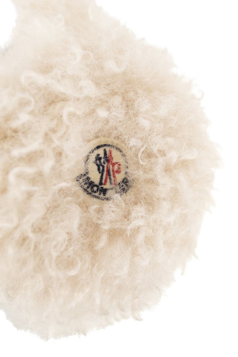 Teddy-effect fleece-lined earmuffs