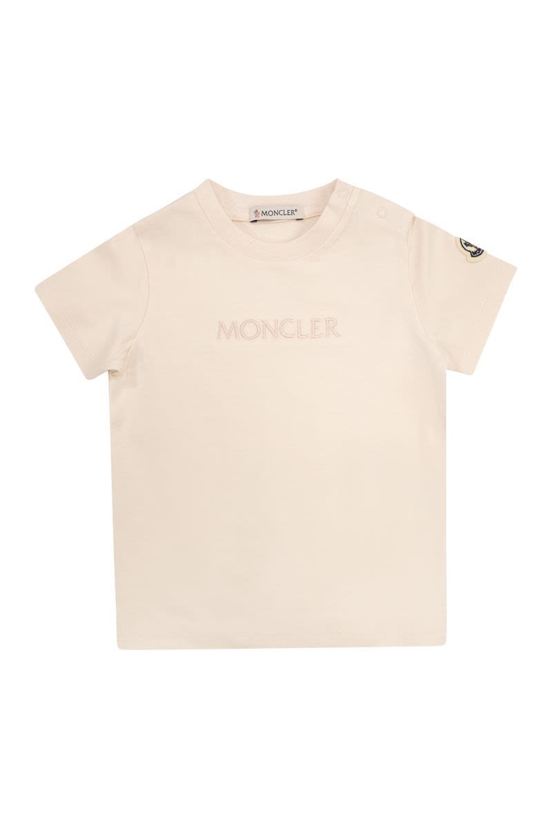 コットン Tシャツ ウィズ エンブロイダード ロゴ