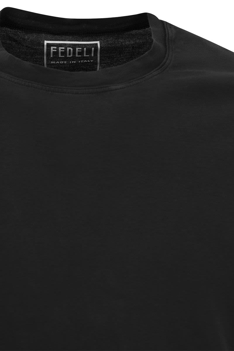 クルーネック コットン Tシャツ