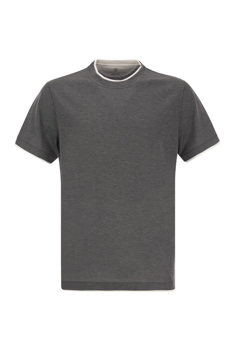 シルク アンド コットン Tシャツ