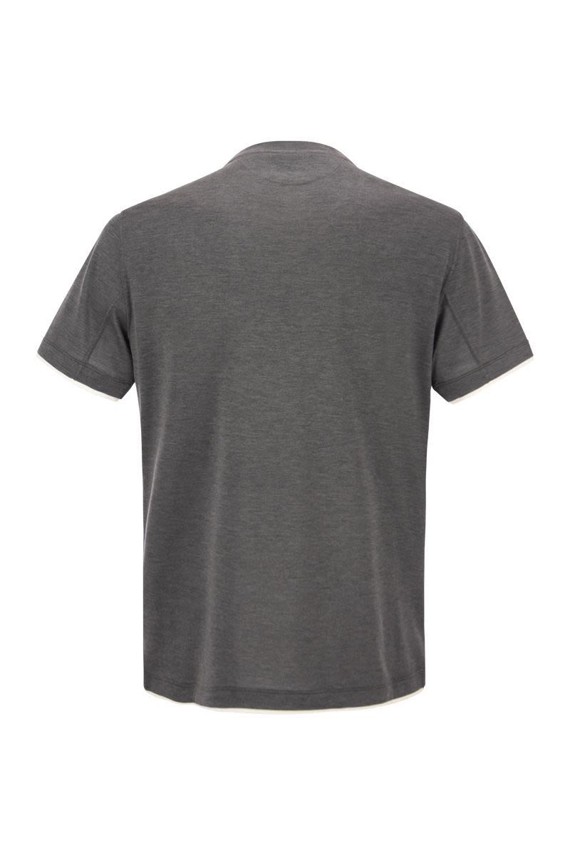 シルク アンド コットン Tシャツ