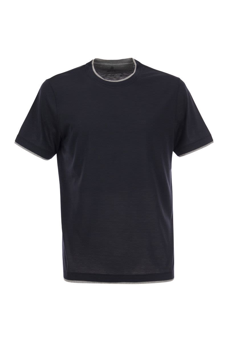シルク アンド コットン Tシャツ