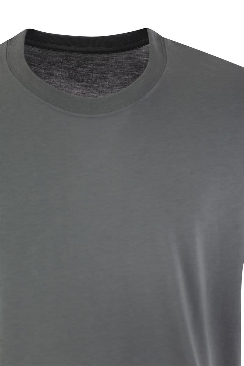 ショートスリーブ Tシャツ イン リヨセル アンド コットン