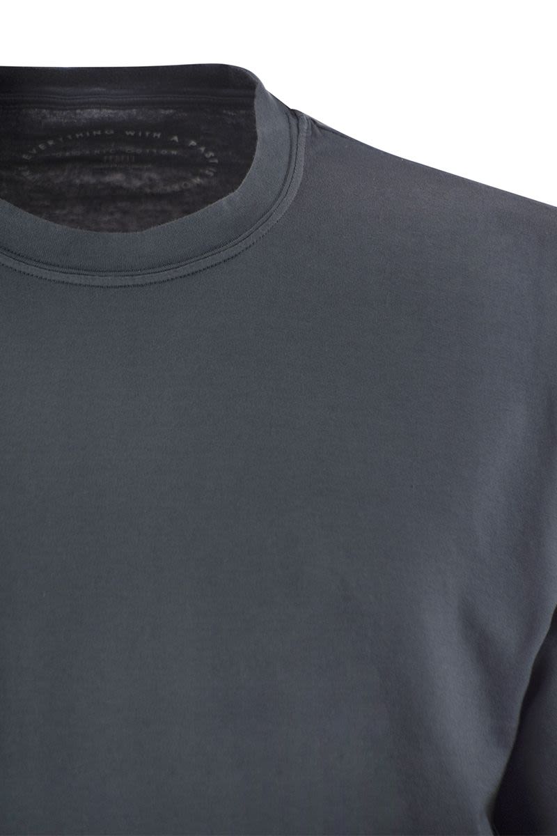 コットン クルーネック Tシャツ