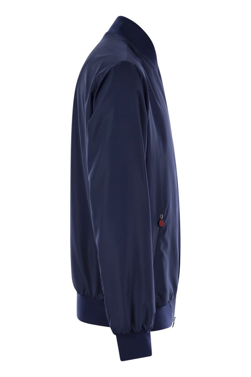 Kiton ボンバージャケット | ブルー | FARFETCH JP