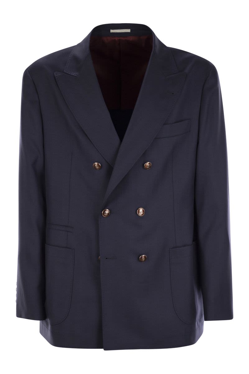 BRUNELLO CUCINELLI ウール混ジャケット Brunello Cucinelli Water Resistant Jacket - Grey | MT4976265C202