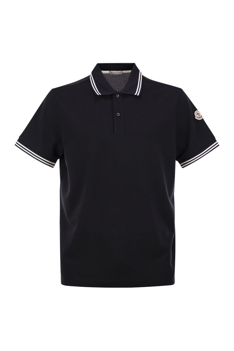 Moncler/モンクレール｜コットン ピケ ポロ シャツ ウィズ