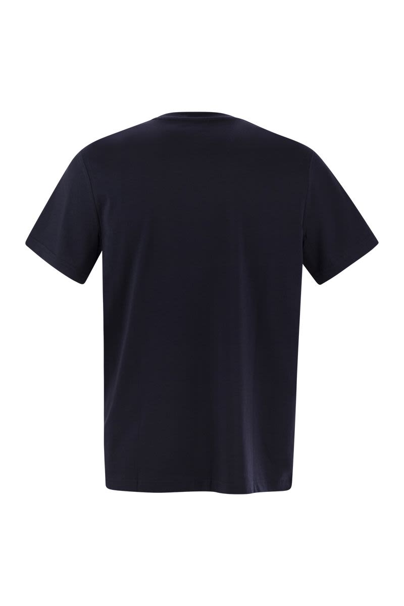 Tシャツ・カットソー Fay SS25 Cotton T-shirt with pocket (NPMB3501280UCX U806) Fay SS25 Cotton T-shirt with pocket (NPMB3501280UCX B001