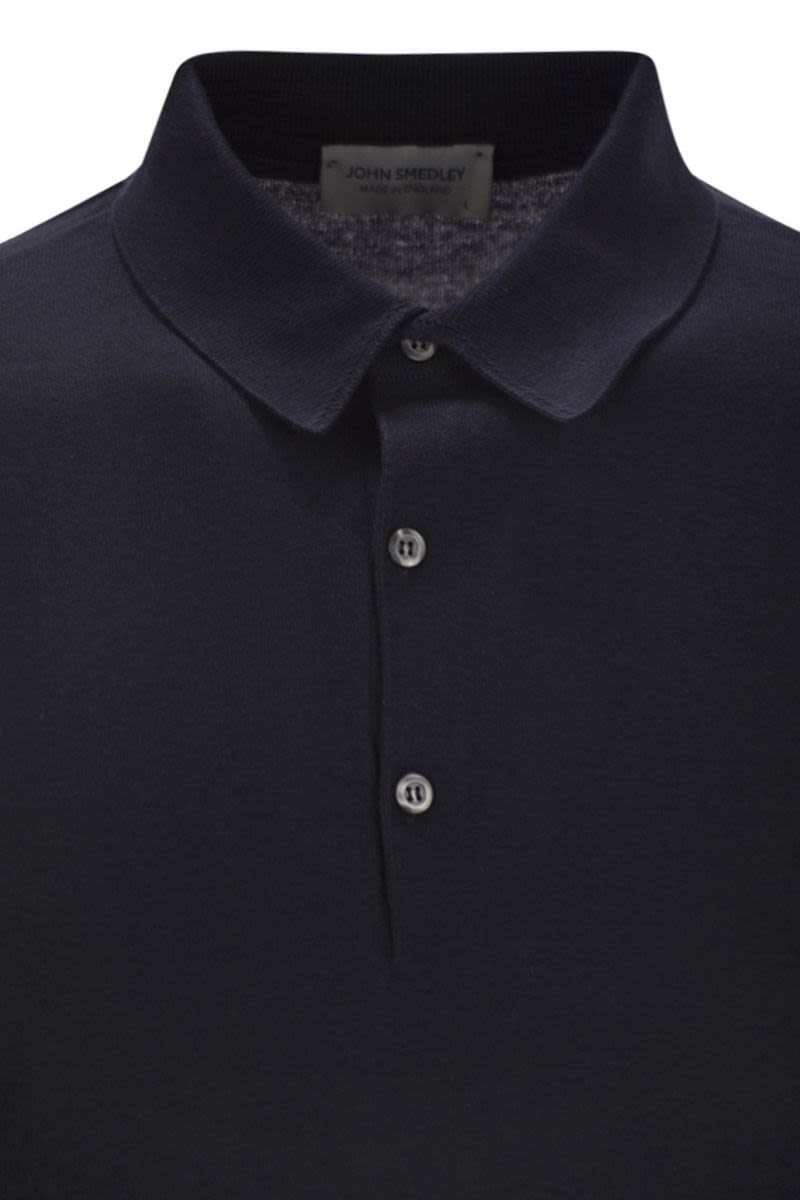 John Smedley/ジョン スメドレー｜コットン ロングスリーブ ポロ