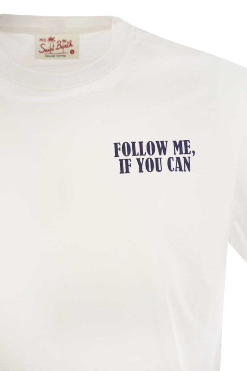 Tシャツ ウィズ プリント オン チェスト アンド バック