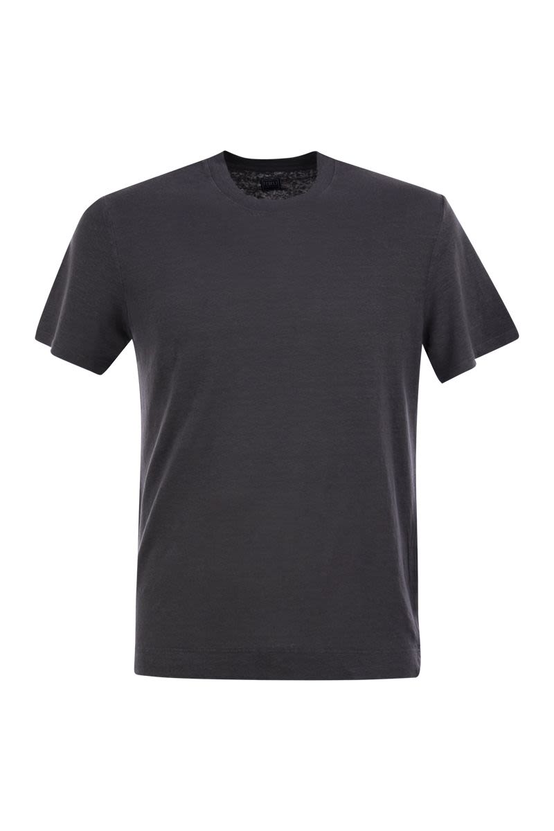 ストレッチ リネン ショートスリーブ Tシャツ