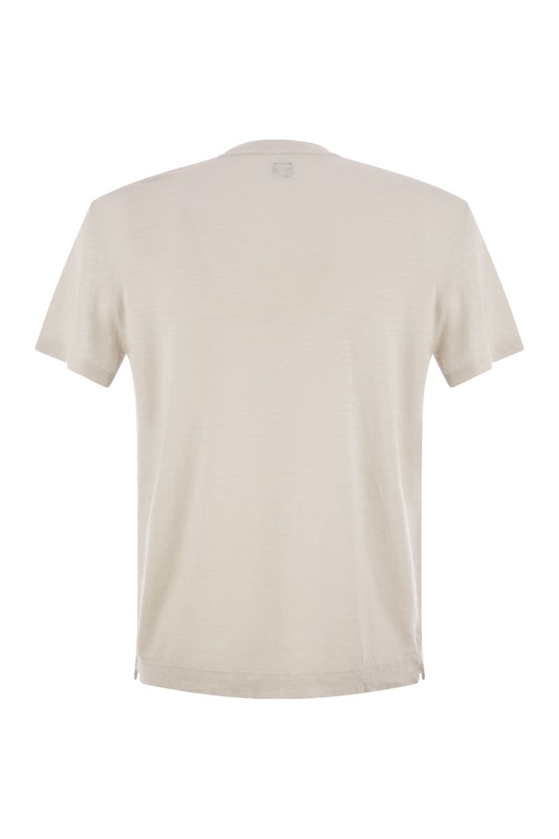 ストレッチ リネン ショートスリーブ Tシャツ