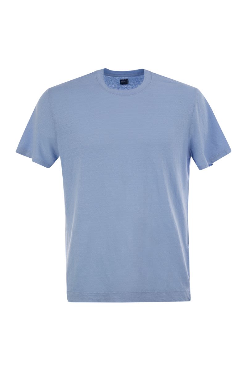 ストレッチ リネン ショートスリーブ Tシャツ