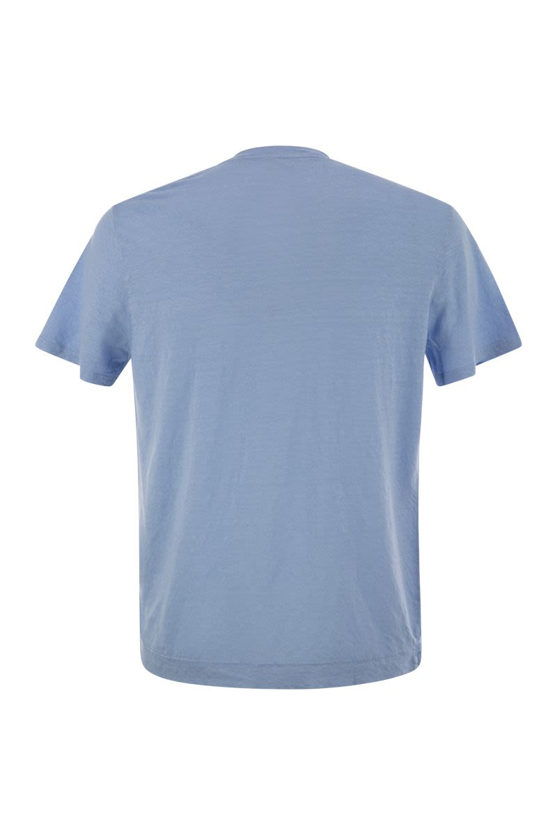 ストレッチ リネン ショートスリーブ Tシャツ