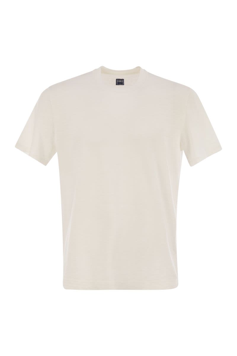 ストレッチ リネン ショートスリーブ Tシャツ