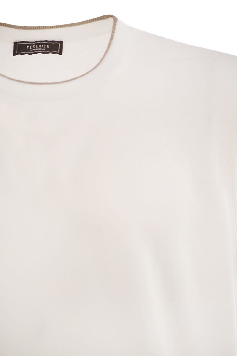 Tシャツ イン ピュア コットン ヤーン