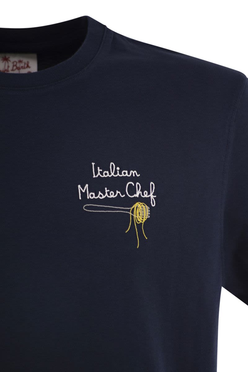 ポルトフィーノ Tシャツ ウィズ チェスト エンブロイダリー