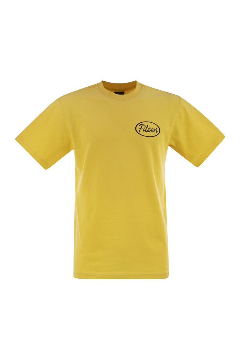 Tシャツ ウィズ オン チェスト アンド バック