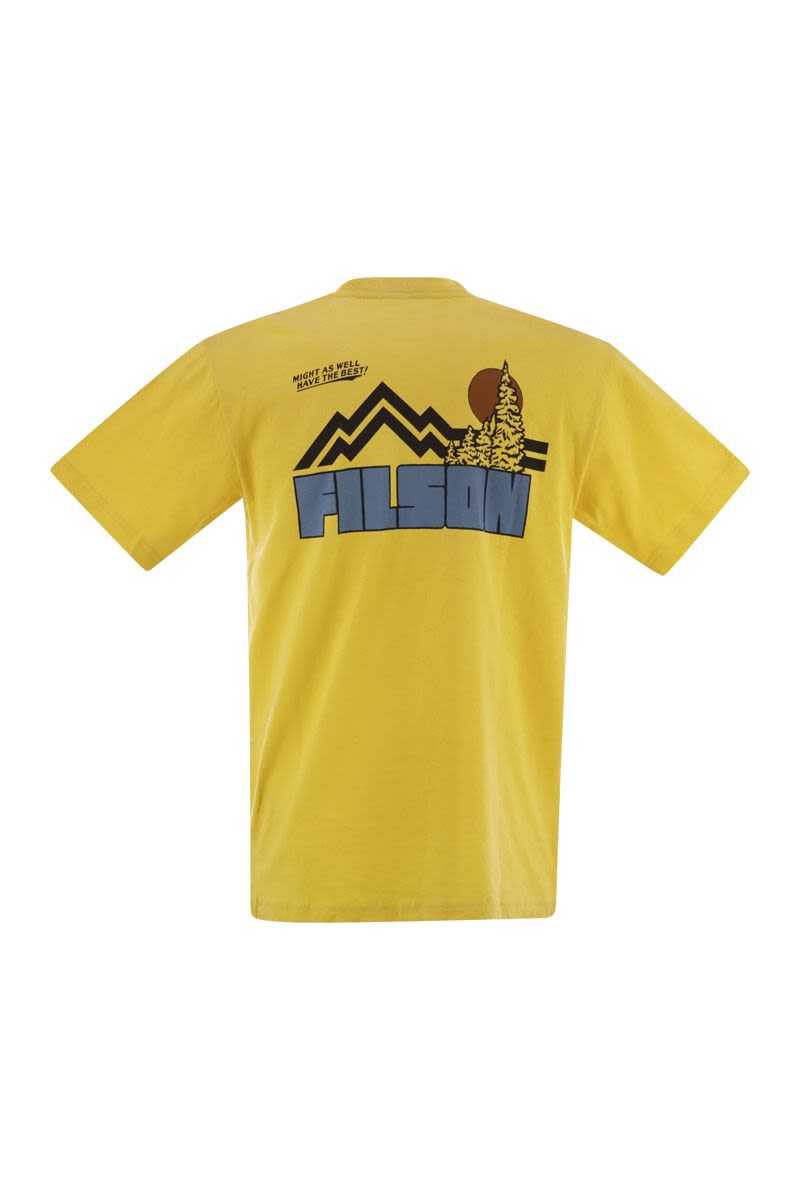 Tシャツ ウィズ オン チェスト アンド バック
