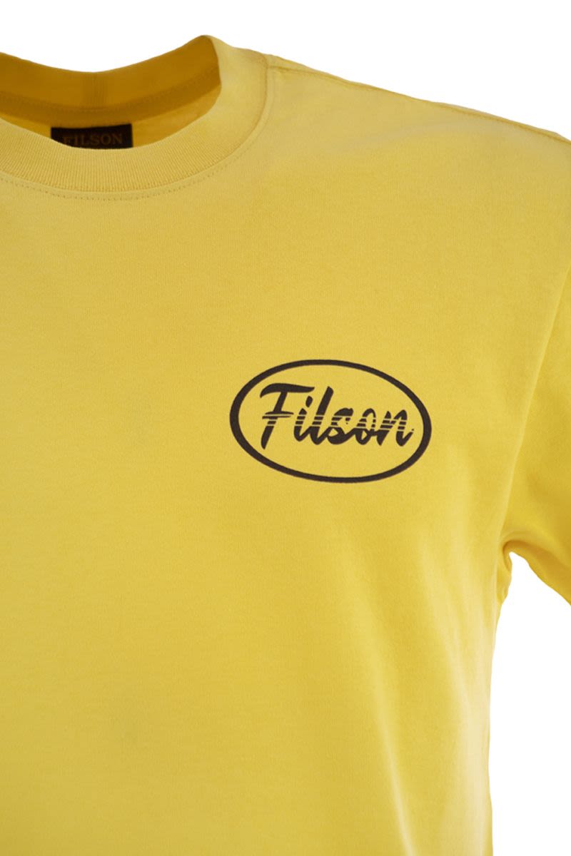 Tシャツ ウィズ オン チェスト アンド バック