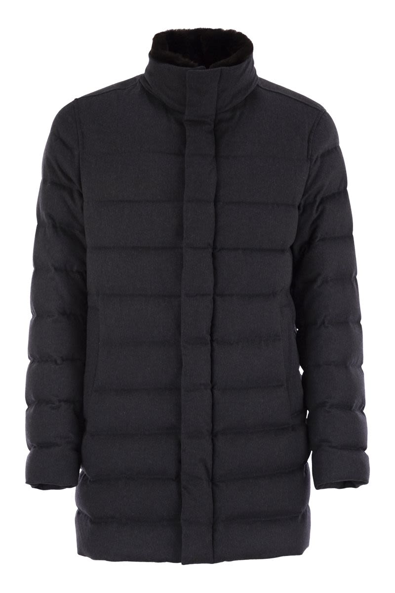美品❢HERNO　ヘルノ　ダウンコート　ダウンジャケット　WOOL＆ダウン Herno/ヘルノ｜ダウン ジャケット ウィズ ファー カラー