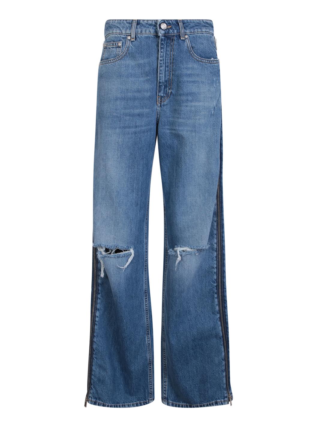 デニム・ジーパン STELLA MCCARTNEY Woman Jeans Blue 6D01293SPH27 4406 Stella McCartney/ステラマッカートニー｜ジップ ディテール